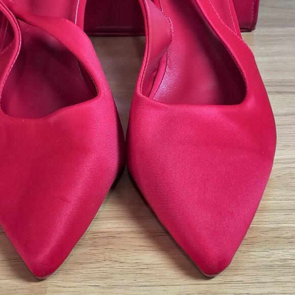Women’s Red High Heel Pumps + Matching Patent Purse | Size 8.5 | Set - $15.00 - Picture 3 of 6